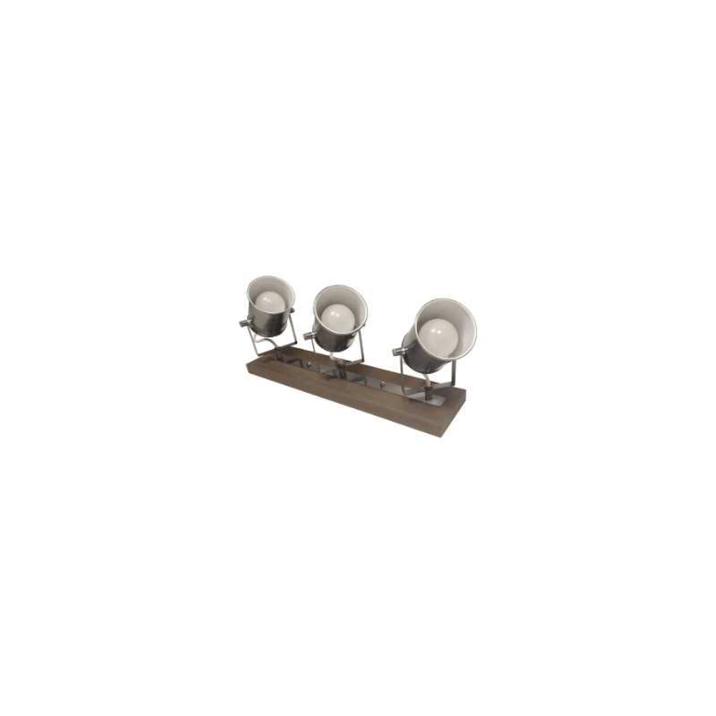 LUMINARIO A TECHO MODELO VLT-07 IMITACION MADERA DE SOBREPONER
